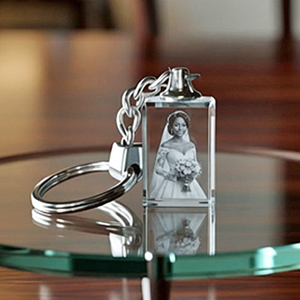 Crystal Keychain - Rectangle