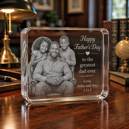 Crystal Paperweight - Large Square