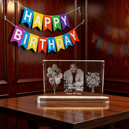 Crystal Plaque - Landscape Style