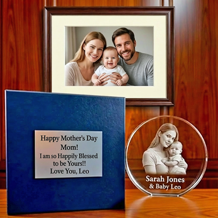 Large Crystal Circle w/ Custom Gift Box